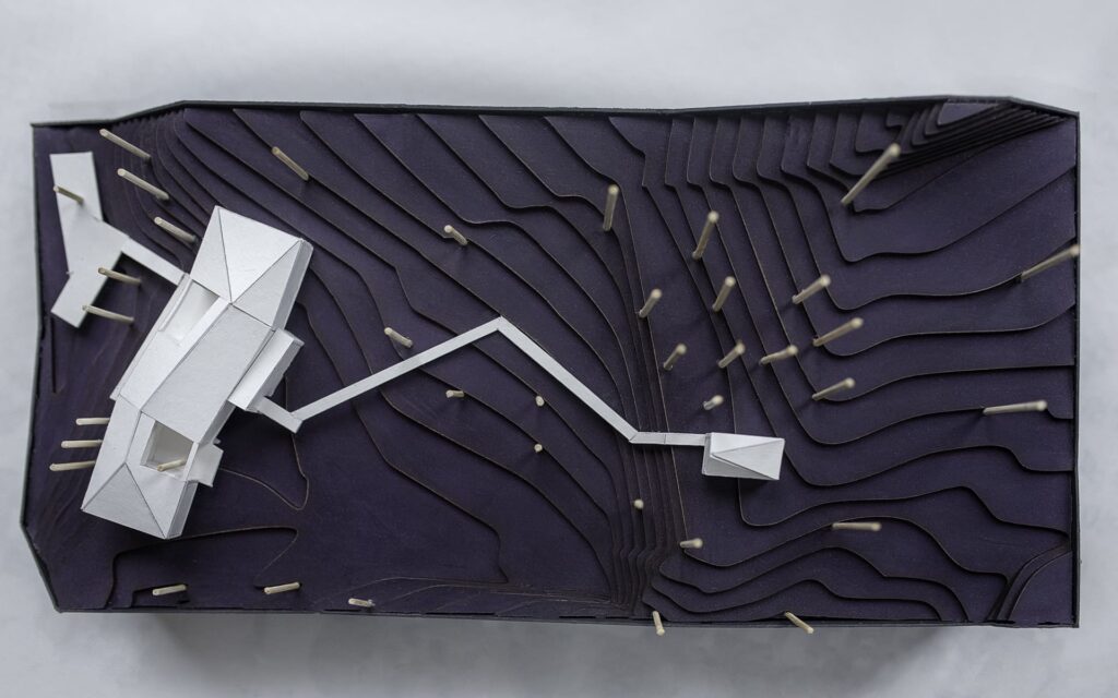 Maqueta arquitectura Lago Ranco